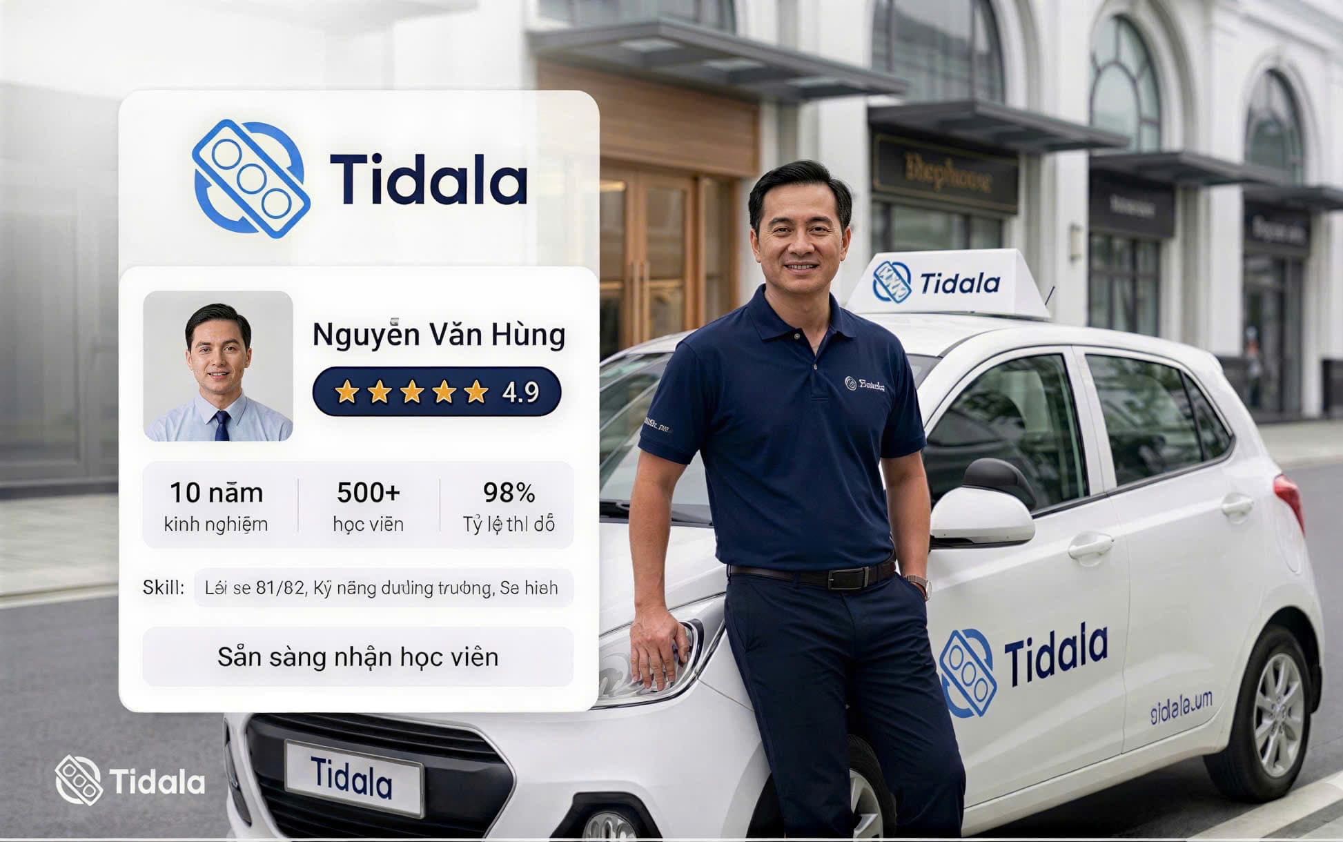 Ảnh Nguyễn Vũ Bá Duy dạy lái xe 1