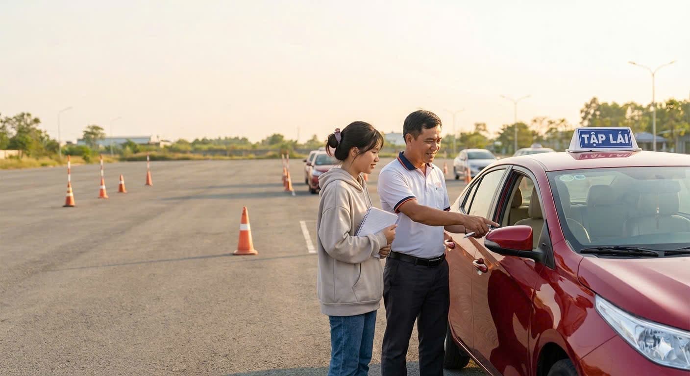 Ảnh Nguyễn Vũ Bá Duy dạy lái xe 2